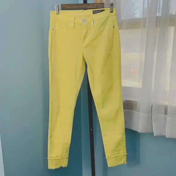 Blank NYC Reade Crop Raw Edge Hem Jeans in Sunny Spot Size 28 - Picture 2 of 7